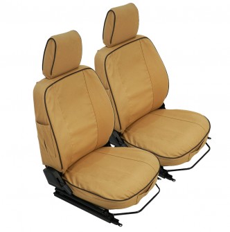 New Defender Seat Covers - Front Pair with Leather Trim