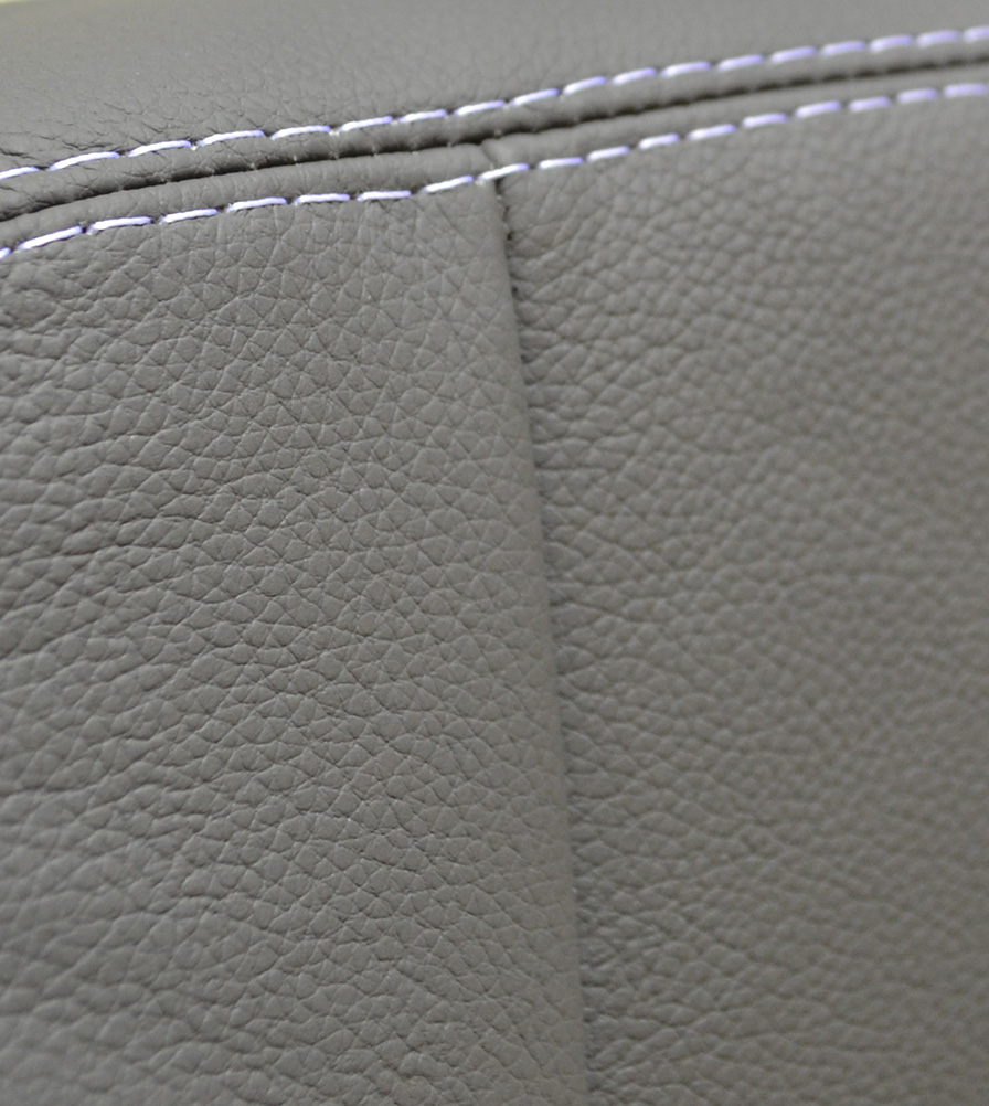 Exmoor Trim Grey Leather Bespoke Swatch